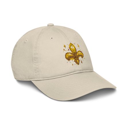 Organic Baseball Cap, Fleur de Lys, juffrs 