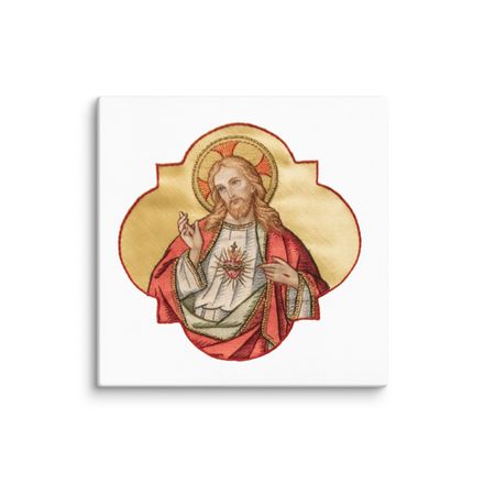Canvas Print, 18x18, Sacred Heart of Jesus, eq75pu design 