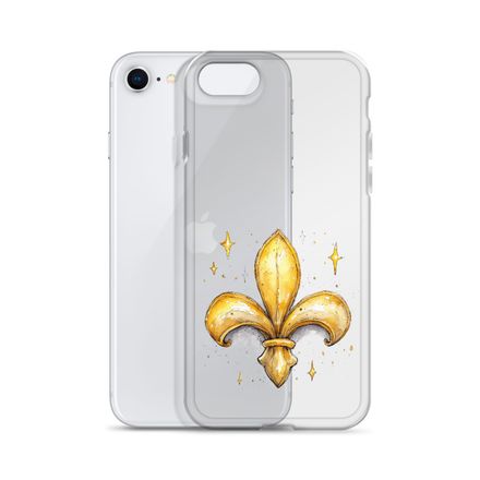 Clear Case for iPhone, Fleur de Lys, juffrs
