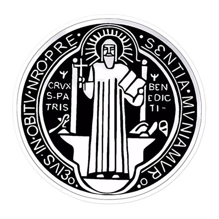 Sticker 4x4,  St. Benedict Medal, r3tcvk design