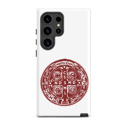 Tough Case for Samsung, St. Benedict Medal, 4ouume design, red