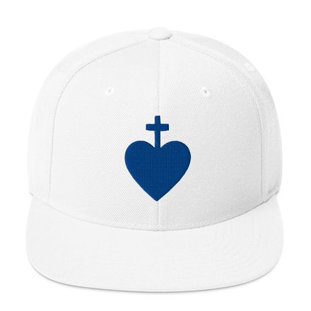 Classic Snapback, Sacred Heart of Jesus, 7ugqf9 design, blue
