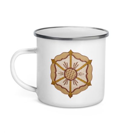 Enamel Mug, Monstrance with Golden Pattern, eneyoj