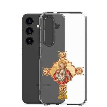 Clear Case for Samsung, Sacred Heart of Jesus, iu2q2g design