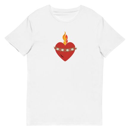 Men&#x27;s Premium Cotton T-Shirt, Immaculate Heart Of Mary, ruzlxj design