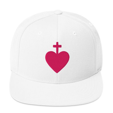 Classic Snapback, Sacred Heart of Jesus, 7ugqf9 design, pink