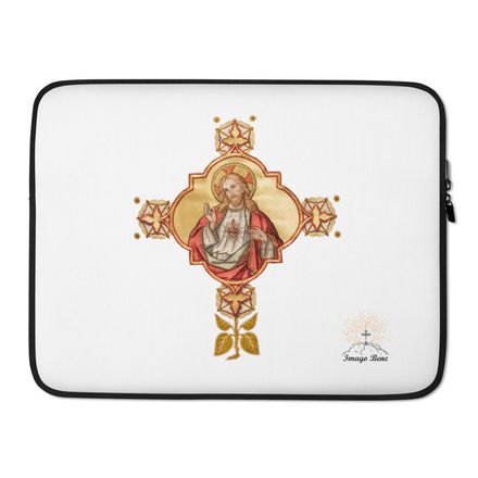 Laptop Sleeve, Sacred Heart of Jesus, iu2q2g design