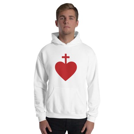Unisex Heavy Blend Hoodie, Sacred Heart of Jesus, 7ugqf9 design