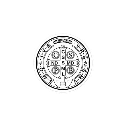 Sticker 3x3,  St. Benedict Medal, 16k4ku design