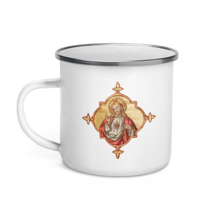 Enamel Mug, Sacred Heart of Jesus, uyzh4h design 