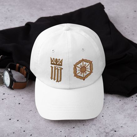 Classic Dad Hat, IHS with Crown And Monstrance, lwaktc