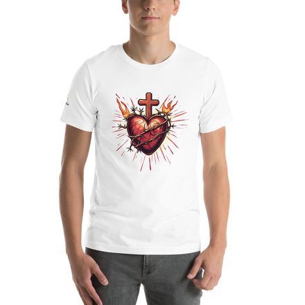 Unisex Staple T-Shirt, Sacred Heart of Jesus, uetiyj design