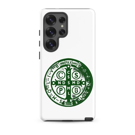 Tough Case for Samsung, St. Benedict Medal, oih8m5 design, green