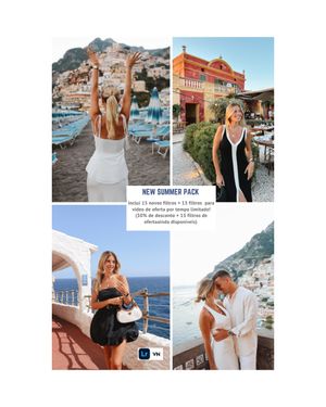 NEW SUMMER PACK (50% de desconto + 15 filtros de oferta ainda disponível!
