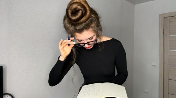 Teacher with long hair 13 minutes