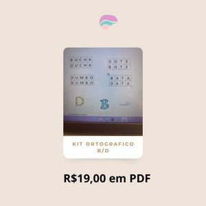 Kit Ortografico B e D