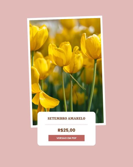 Material de psicoeducação Setembro Amarelo