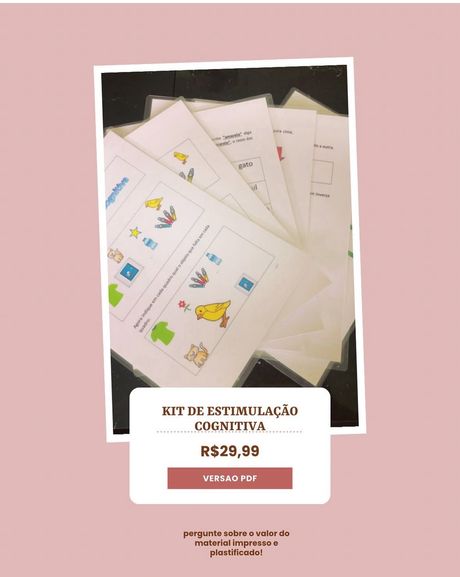 Kits estimulação cognitiva