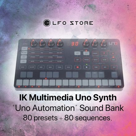 IK Multimedia UNO Synth &quot;UNO-Automation&quot; soundbank 80 patches.