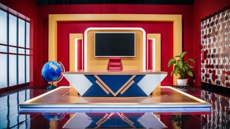 3D Virtual Set - News 08