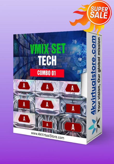 COMBO 01 - VMIX VIRTUAL SET TECH 4K