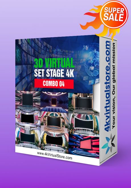 COMBO 04 - VIRTUAL SET STAGE 4K