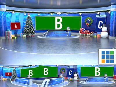 vMix 3D Virtual Set - 4K Christmas 03
