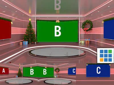 vMix 3D Virtual Set - 4K Christmas 06