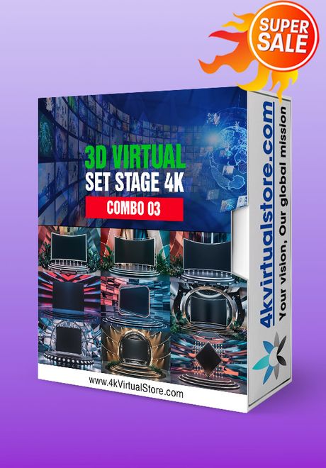 COMBO 03 - VIRTUAL SET STAGE 4K