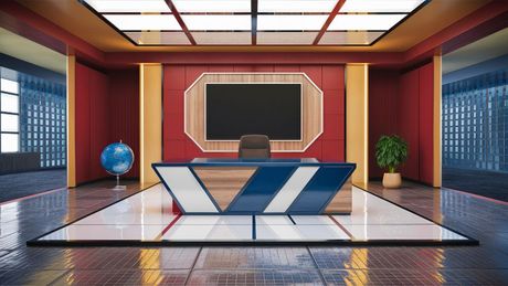 3D Virtual Set - News 04