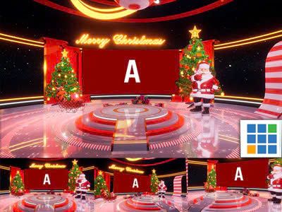 vMix 3D Virtual Set - 4K Christmas 16