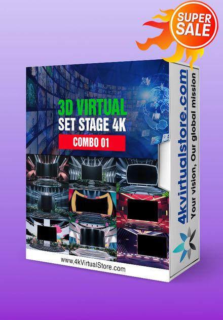 COMBO 01 - VIRTUAL SET STAGE 4K