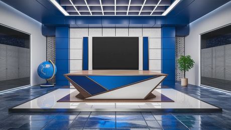 3D Virtual Set - News 02