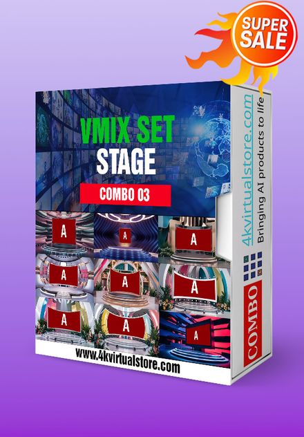 COMBO 03 - VMIX VIRTUAL SET STAGE 4K