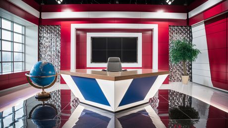 3D Virtual Set - News 07