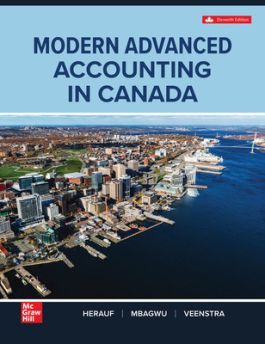 solution manual Modern Advanced Accounting in Canada Herauf Mbagwu Veenstra 11th canadian edition