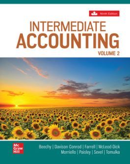  solution manual Intermediate Accounting Beechy Conrod Farrell volume 2 9th canadian edition