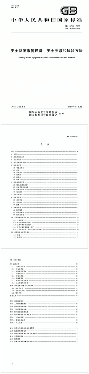 Chinese Standard: GB 16796-2022