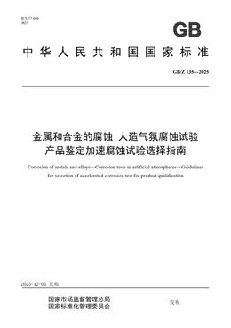 Chinese Standard: GB/Z 135-2025