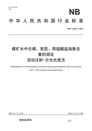 Chinese Standard: NB/T 11531-2024