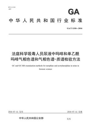 Chinese Standard: GA/T 1318-2016