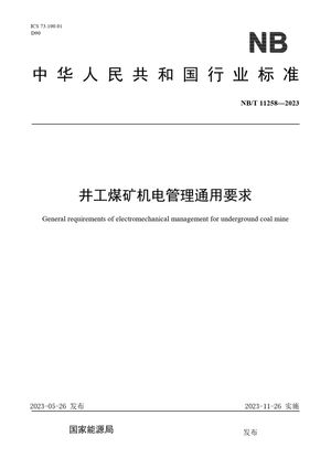 Chinese Standard: NB/T 11258-2023
