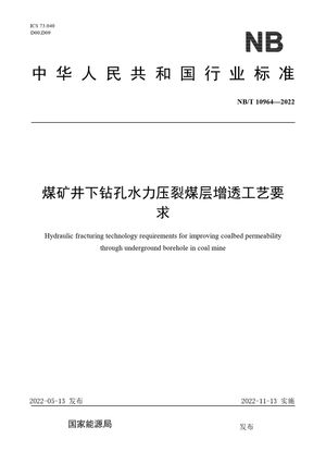 Chinese Standard: NB/T 10964-2022