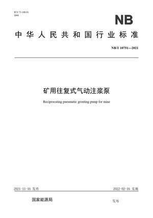 Chinese Standard: NB/T 10751-2021