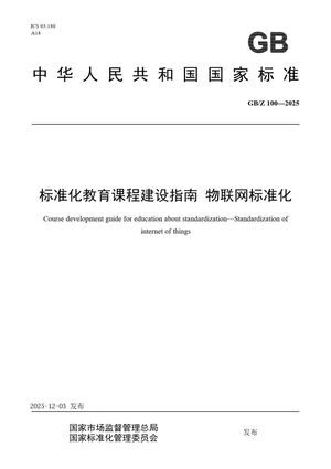 Chinese Standard: GB/Z 100-2025