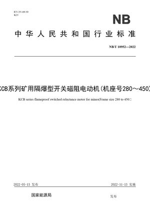 Chinese Standard: NB/T 10952-2022