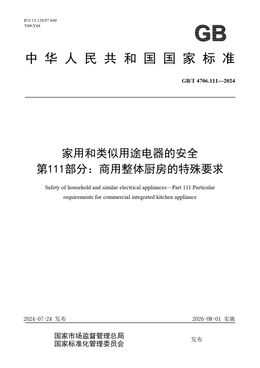 Chinese Standard: GB/T 4706.111-2024
