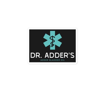 Dr. Adder&#x27;s Adder Bladder Oil Placebo Decal