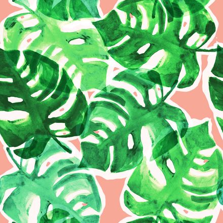 Layered Monstera Peach