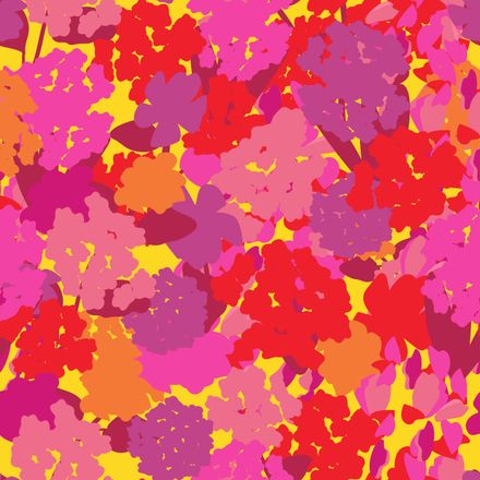 Soft Hydrangea Hyper Fuchsia Vibrant Yellow